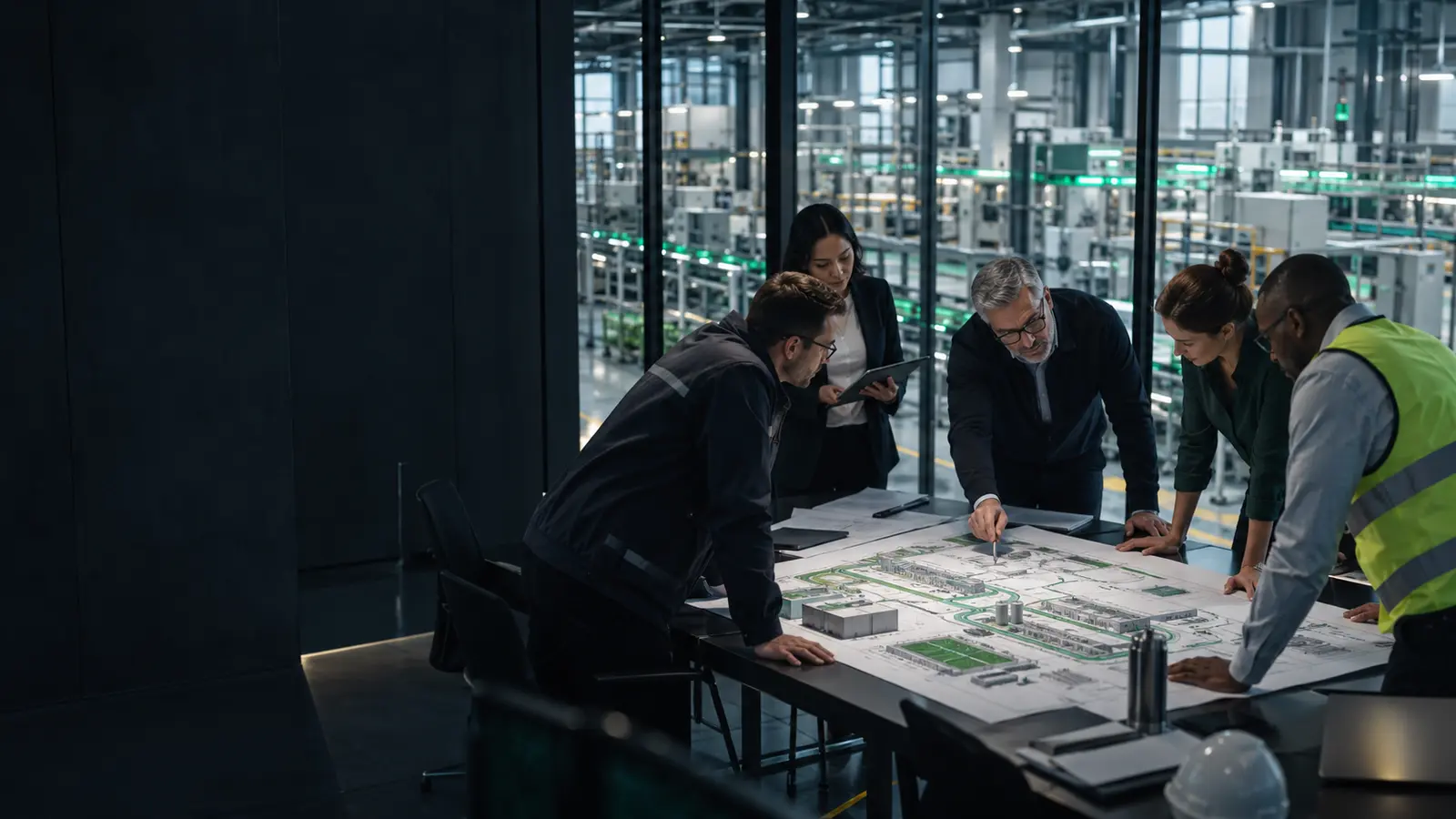 Équipe pluridisciplinaire réunie autour d’un projet industriel SANDOZ Green Industries